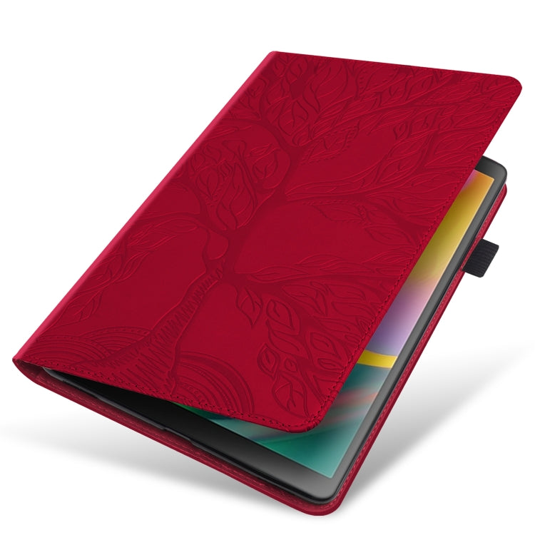 For Amazon Fire Max 11 Life Tree Series Horizontal Flip Leather Tablet Case(Red) - Amazon by PMC TechLife | Online Shopping South Africa | PMC TechLife | Buy Now Pay Later Mobicred