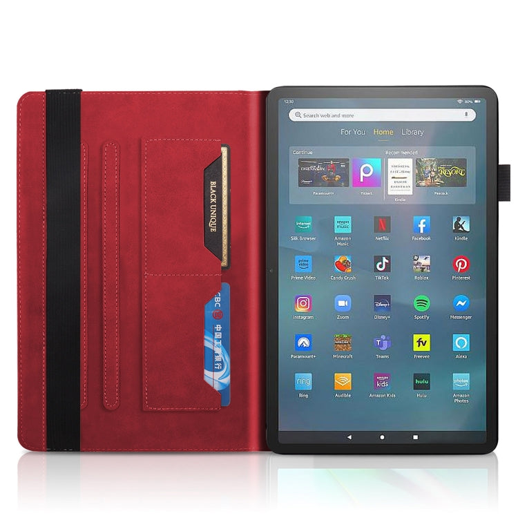 For Amazon Fire Max 11 Life Tree Series Horizontal Flip Leather Tablet Case(Red) - Amazon by PMC TechLife | Online Shopping South Africa | PMC TechLife | Buy Now Pay Later Mobicred