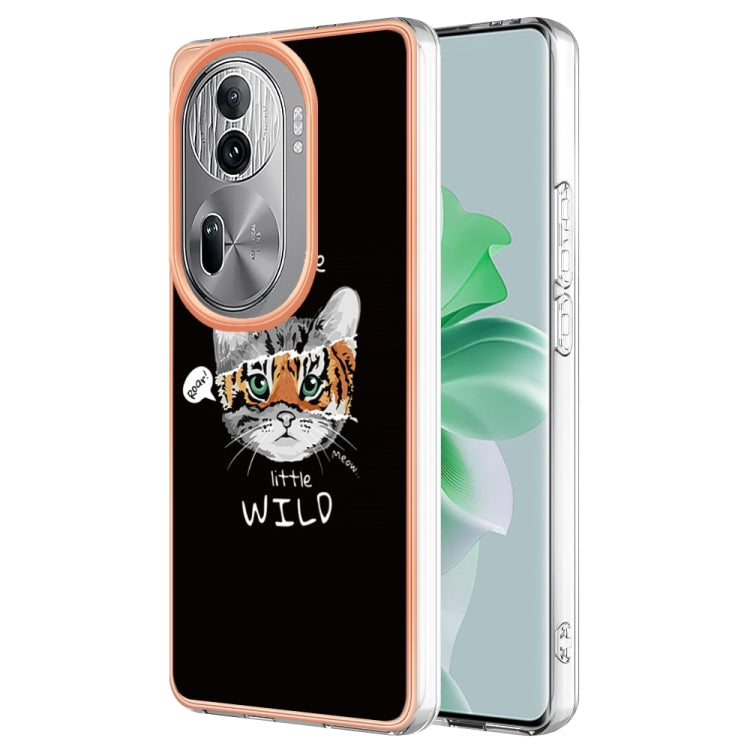 For OPPO Reno11 Pro 5G Global Electroplating Marble Dual-side IMD Phone Case(Natural Growth) - Reno11 Pro Cases by PMC Jewellery | Online Shopping South Africa | PMC Jewellery | Buy Now Pay Later Mobicred