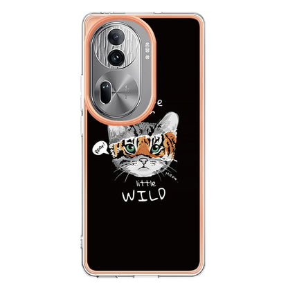 For OPPO Reno11 Pro 5G Global Electroplating Marble Dual-side IMD Phone Case(Natural Growth) - Reno11 Pro Cases by PMC Jewellery | Online Shopping South Africa | PMC Jewellery | Buy Now Pay Later Mobicred