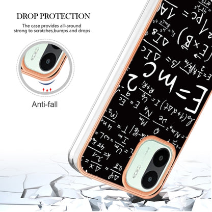 For Xiaomi Redmi A1 Electroplating Marble Dual-side IMD Phone Case(Equation) - Xiaomi Cases by PMC Jewellery | Online Shopping South Africa | PMC Jewellery | Buy Now Pay Later Mobicred