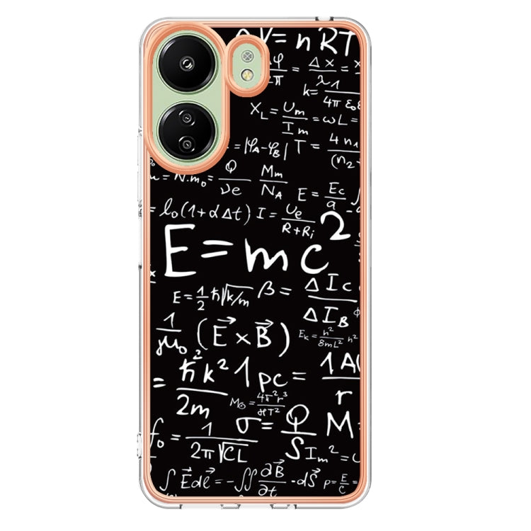 For Xiaomi Redmi 13C 4G Electroplating Marble Dual-side IMD Phone Case(Equation) - 13C Cases by PMC Jewellery | Online Shopping South Africa | PMC Jewellery | Buy Now Pay Later Mobicred