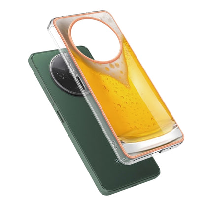 For Xiaomi Redmi A3 Electroplating Marble Dual-side IMD Phone Case(Draft Beer) - Xiaomi Cases by PMC Jewellery | Online Shopping South Africa | PMC Jewellery | Buy Now Pay Later Mobicred