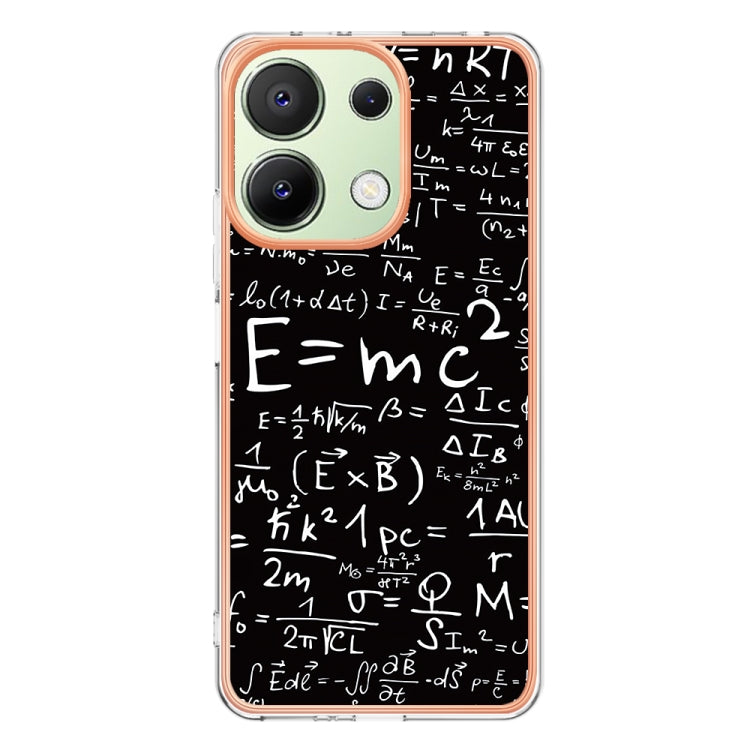 For Xiaomi Redmi Note 13 4G Global Electroplating Marble Dual-side IMD Phone Case(Equation) - Note 13 Cases by PMC Jewellery | Online Shopping South Africa | PMC Jewellery | Buy Now Pay Later Mobicred