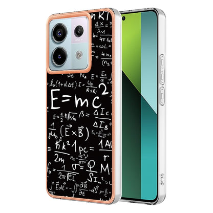 For Xiaomi Redmi Note 13 Pro 5G Global Electroplating Marble Dual-side IMD Phone Case(Equation) - Note 13 Pro Cases by PMC Jewellery | Online Shopping South Africa | PMC Jewellery | Buy Now Pay Later Mobicred