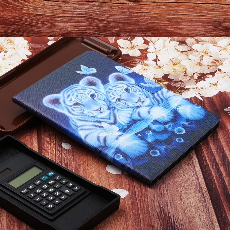 For Amazon Kindle Fire Max 11 Colored Drawing Smart Leather Tablet Case(Tiger) - Amazon by PMC TechLife | Online Shopping South Africa | PMC TechLife | Buy Now Pay Later Mobicred