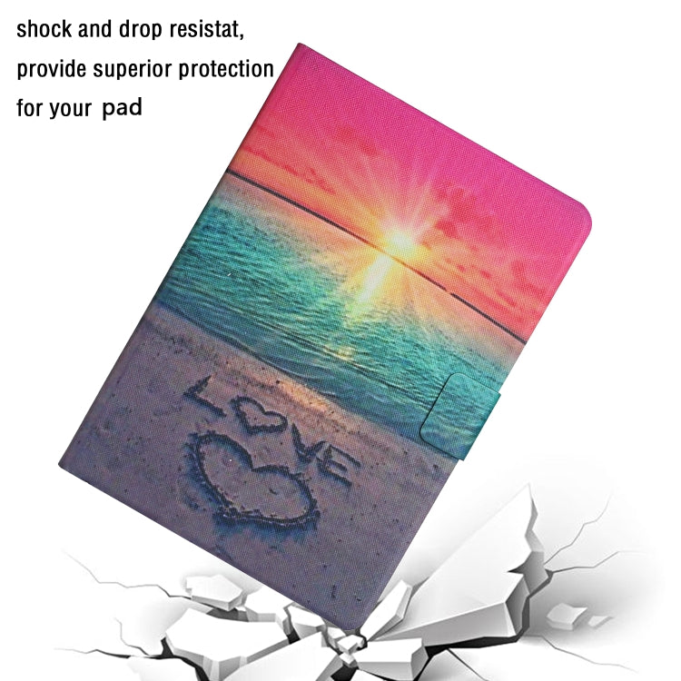 For Amazon Kindle Fire Max 11 Colored Drawing Smart Leather Tablet Case(Sunrise) - Amazon by PMC TechLife | Online Shopping South Africa | PMC TechLife | Buy Now Pay Later Mobicred