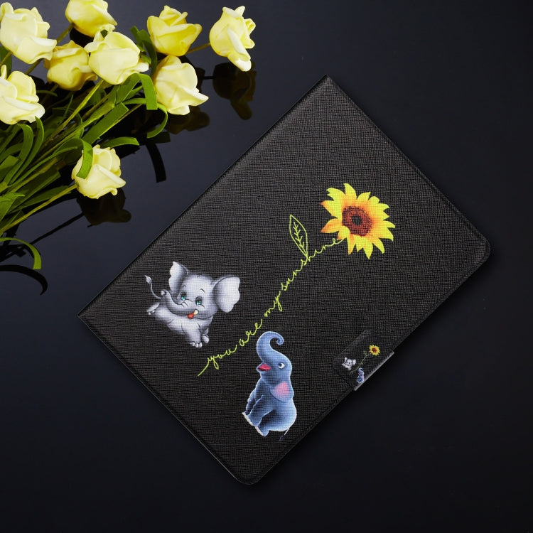 For Amazon Kindle Fire Max 11 Colored Drawing Smart Leather Tablet Case(Elephants) - Amazon by PMC TechLife | Online Shopping South Africa | PMC TechLife | Buy Now Pay Later Mobicred