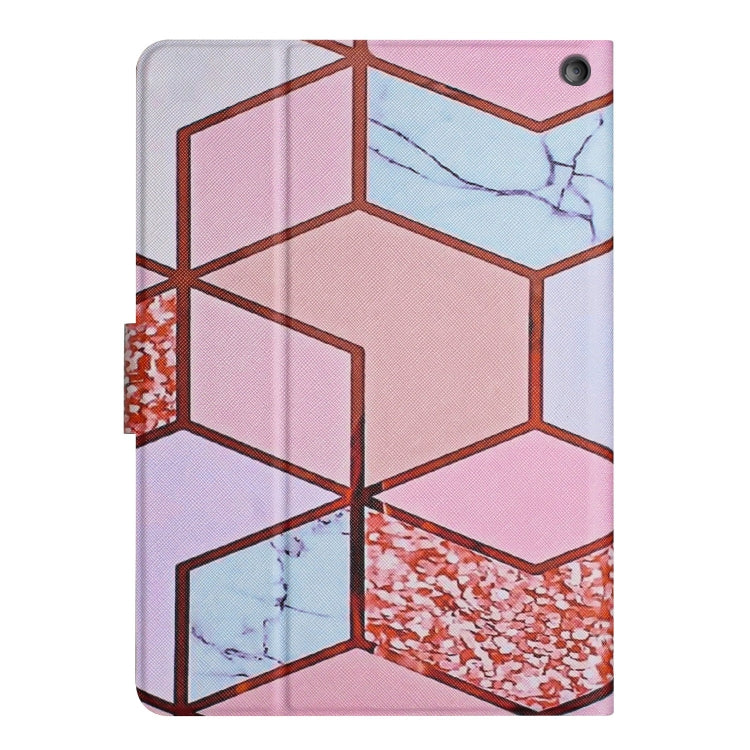 For Amazon Kindle Fire Max 11 Colored Drawing Marble Smart Leather Tablet Case(Splicing Marble) - Amazon by PMC TechLife | Online Shopping South Africa | PMC TechLife | Buy Now Pay Later Mobicred