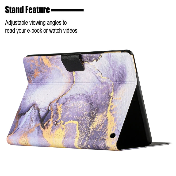 For Amazon Kindle Fire Max 11 Colored Drawing Marble Smart Leather Tablet Case(Purple Marble) - free shipping - PMC TechLife - Order now!