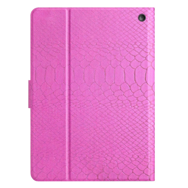 For Amazon Kindle Fire Max 11 Crocodile Texture Smart Leather Tablet Case(Rose Red) - Amazon by PMC TechLife | Online Shopping South Africa | PMC TechLife | Buy Now Pay Later Mobicred