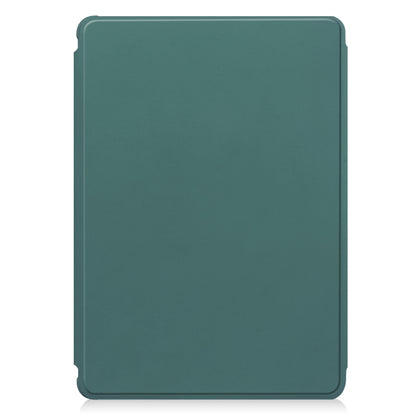 For Samsung Galaxy Tab S9 360 Rotation Transparent Smart Leather Case with Keyboard(Dark Green) - Galaxy Tab S9 Cases by PMC Jewellery | Online Shopping South Africa | PMC Jewellery | Buy Now Pay Later Mobicred