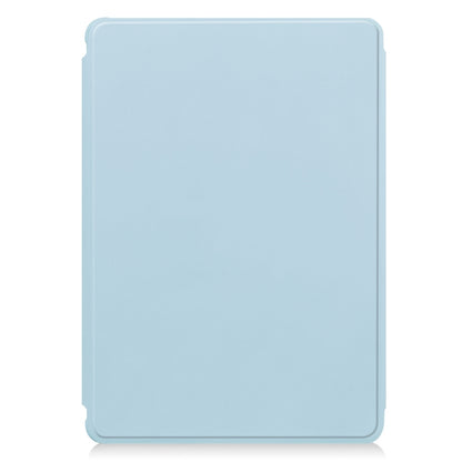 For Samsung Galaxy Tab S9 FE 360 Rotation Transparent Smart Leather Case with Keyboard(Sky Blue) - Galaxy Tab S9 FE by PMC Jewellery | Online Shopping South Africa | PMC Jewellery