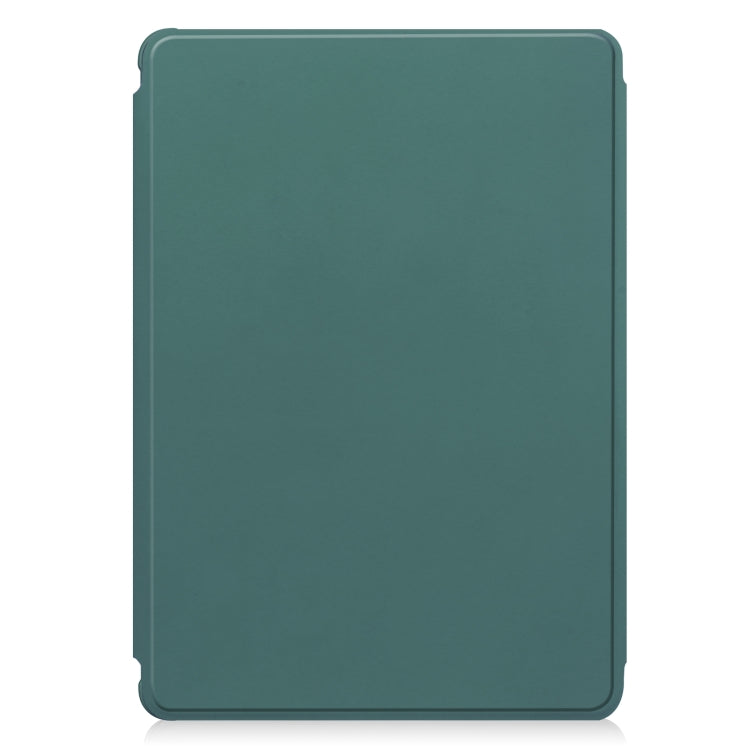 For Samsung Galaxy Tab S9 360 Rotation Transparent Smart Leather Case(Dark Green) - Galaxy Tab S9 Cases by PMC Jewellery | Online Shopping South Africa | PMC Jewellery | Buy Now Pay Later Mobicred