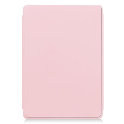 For Samsung Galaxy Tab S9+ 360 Rotation Transparent Smart Leather Case(Pink) - Galaxy Tab S9+ Cases by PMC Jewellery | Online Shopping South Africa | PMC Jewellery | Buy Now Pay Later Mobicred