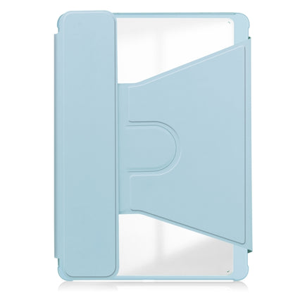 For Samsung Galaxy Tab S9 FE+ / S10+ 360 Rotation Transparent Smart Leather Case(Sky Blue) - Galaxy Tab S9 FE+ by PMC Jewellery | Online Shopping South Africa | PMC Jewellery | Buy Now Pay Later Mobicred