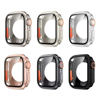 For Apple Watch Series 6 / 5 / 4 / SE 40mm Change to Ultra 49mm All-Inclusive Film Hybrid PC Watch Case(Starlight) - Watch Cases by PMC Jewellery | Online Shopping South Africa | PMC Jewellery | Buy Now Pay Later Mobicred