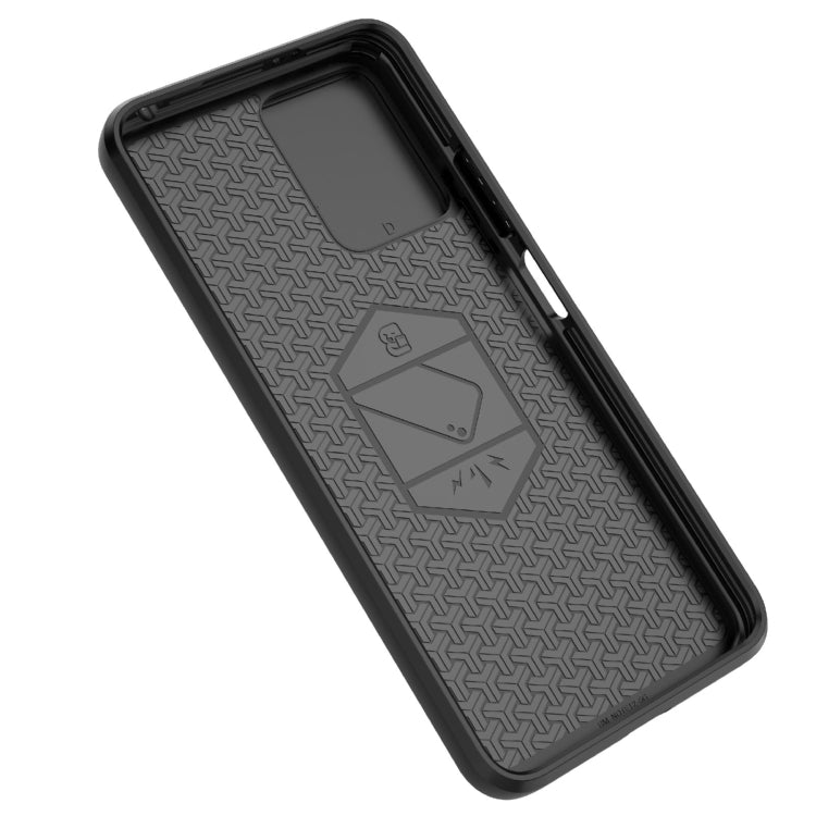 For Xiaomi Redmi Note 12 Pro 5G Global Sliding Camshield TPU + PC Shockproof Phone Case with Holder(Grey) - Xiaomi Cases by PMC Jewellery | Online Shopping South Africa | PMC Jewellery | Buy Now Pay Later Mobicred