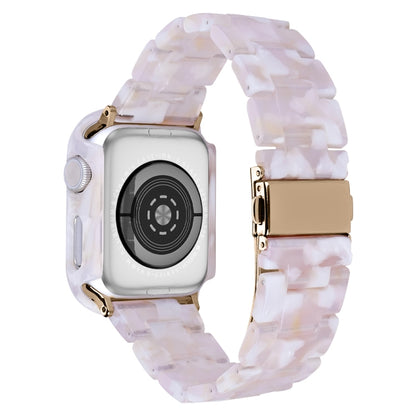 For Apple Watch Ultra 2 / Ultra 49mm Printed Resin PC Watch Band Case Kit(Pink Green) - Watch Cases by PMC Jewellery | Online Shopping South Africa | PMC Jewellery | Buy Now Pay Later Mobicred