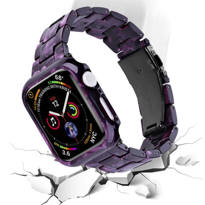 For Apple Watch Ultra 2 / Ultra 49mm Printed Resin PC Watch Band Case Kit(Purple) - Watch Cases by PMC Jewellery | Online Shopping South Africa | PMC Jewellery | Buy Now Pay Later Mobicred