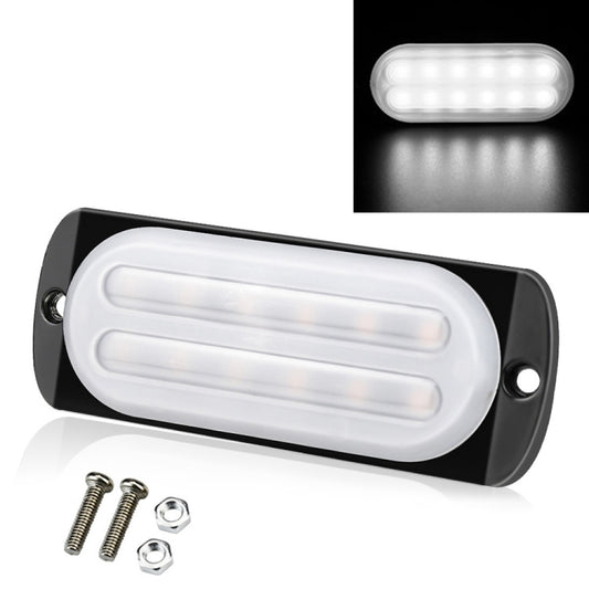 DC12V-24V / 36W Car Truck Emergency Strobe Flash Warning Light 12LEDs Ultra-thin Side Lights(White) - Warning Lights by PMC Jewellery | Online Shopping South Africa | PMC Jewellery | Buy Now Pay Later Mobicred