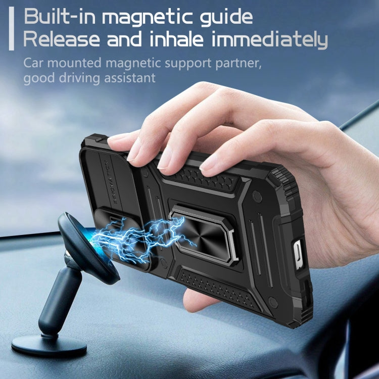 For Redmi Note 11 Pro 4G / 5G Global Camshield Robot TPU Hybrid PC Phone Case(Black) - Xiaomi Cases by PMC TechLife | Online Shopping South Africa | PMC TechLife | Buy Now Pay Later Mobicred