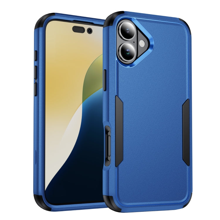 For iPhone 16 Commuter Shockproof TPU + PC Phone Case(Royal Blue+Black) - iPhone 16 Cases by PMC Jewellery | Online Shopping South Africa | PMC Jewellery | Buy Now Pay Later Mobicred