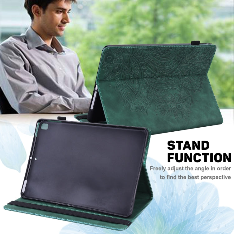 For Google Pixel Tablet Peacock Embossed Pattern Leather Tablet Case(Green) - Google by PMC TechLife | Online Shopping South Africa | PMC TechLife | Buy Now Pay Later Mobicred