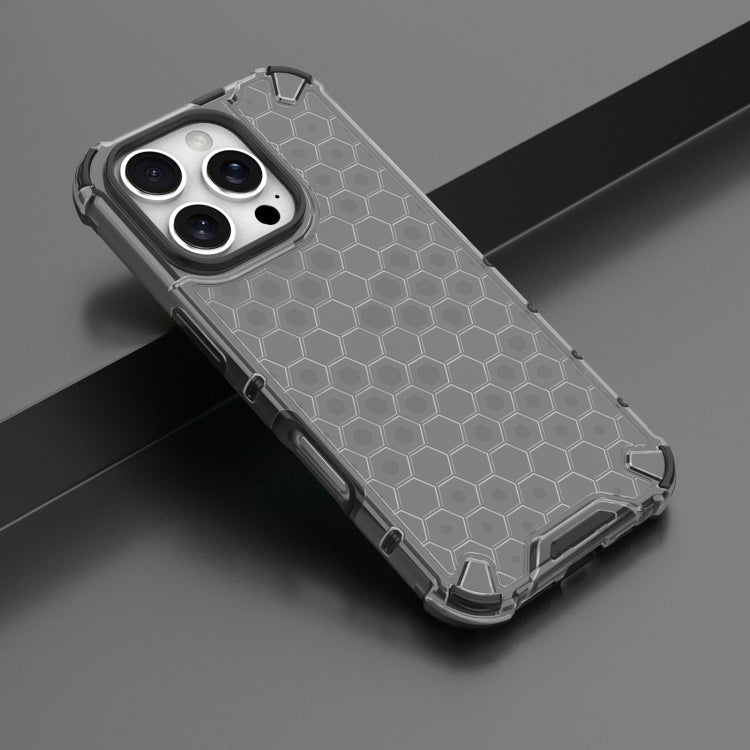 For iPhone 16 Pro Honeycomb Shockproof Phone Case(Black) - iPhone 16 Pro Cases by PMC Jewellery | Online Shopping South Africa | PMC Jewellery | Buy Now Pay Later Mobicred