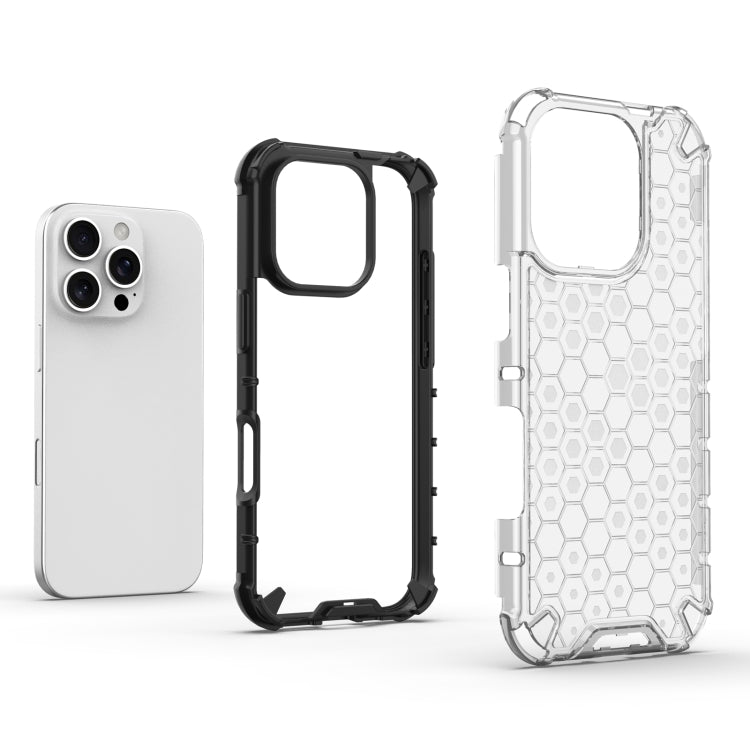 For iPhone 16 Pro Honeycomb Shockproof Phone Case(Blue) - iPhone 16 Pro Cases by PMC TechLife | Online Shopping South Africa | PMC TechLife | Buy Now Pay Later Mobicred