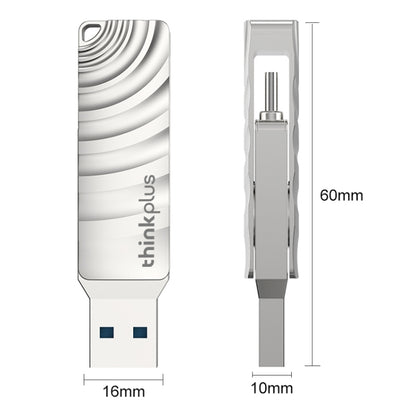 Lenovo Thinkplus MU232 USB 3.2 + USB-C / Type-C Dual Head Flash Drive, Memory:128GB - USB Flash Drives by Lenovo | Online Shopping South Africa | PMC Jewellery | Buy Now Pay Later Mobicred