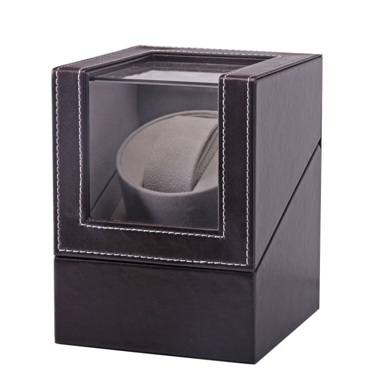 Leather Single Watch Box Electric Motor Watch Shaker Automatic Watch Shaker, US Plug - free shipping - PMC TechLife - Order now!