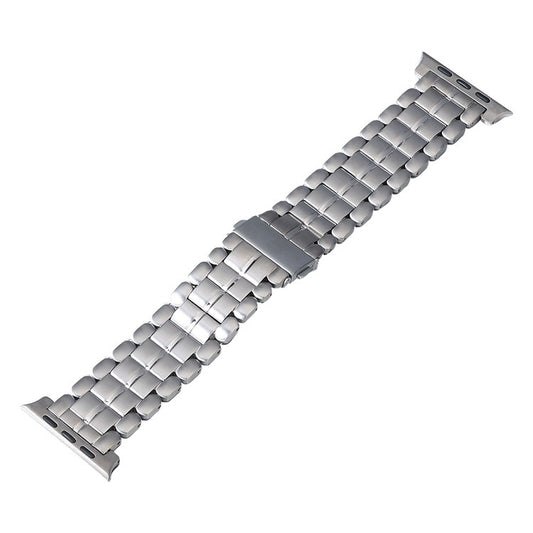 For Apple Watch SE 44mm Five Beads Titanium Steel Watch Band(Silver) - Watch Bands by PMC Jewellery | Online Shopping South Africa | PMC Jewellery