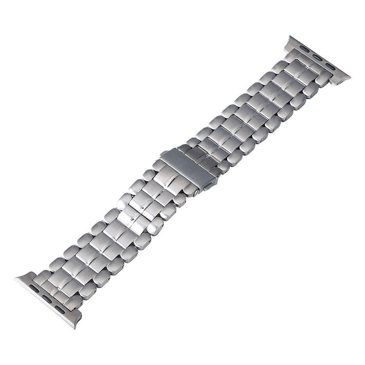 For Apple Watch 4 40mm Five Beads Titanium Steel Watch Band(Silver) - Watch Bands by PMC TechLife | Online Shopping South Africa | PMC TechLife