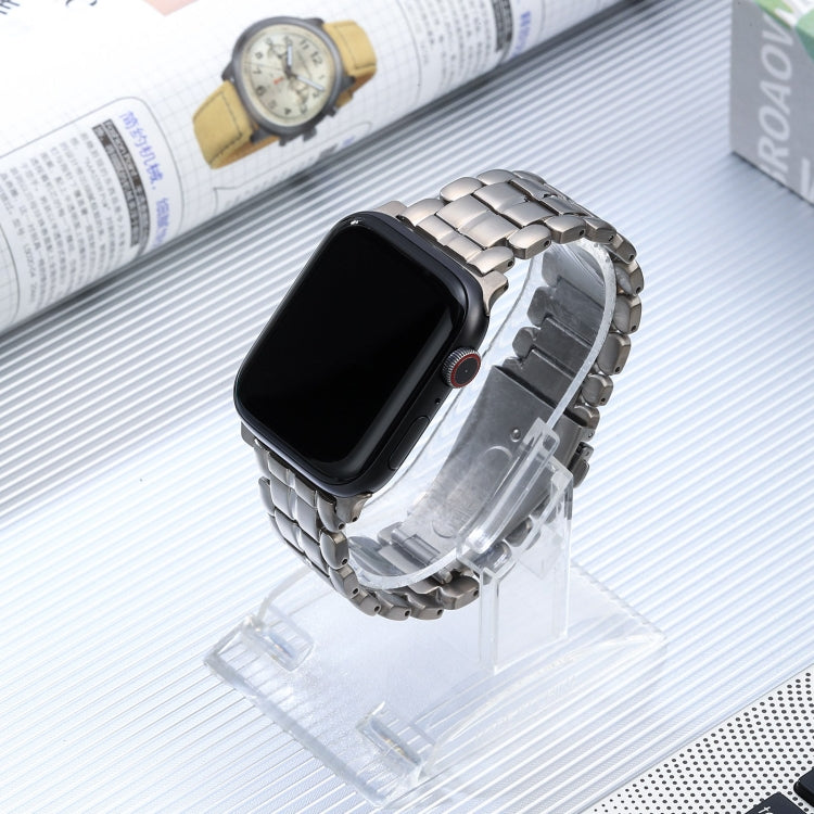For Apple Watch 4 40mm Five Beads Titanium Steel Watch Band(Silver) - Watch Bands by PMC TechLife | Online Shopping South Africa | PMC TechLife