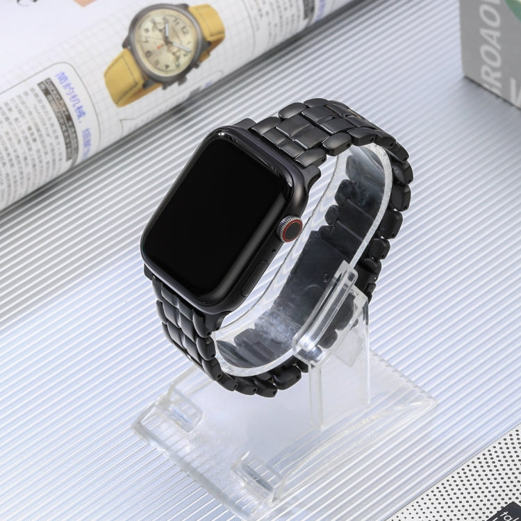 For Apple Watch 42mm Five Beads Titanium Steel Watch Band(Black) - Watch Bands by PMC TechLife | Online Shopping South Africa | PMC TechLife