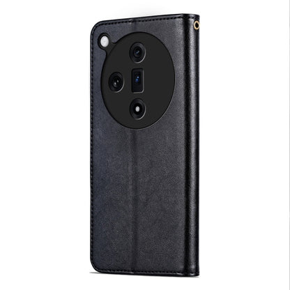For OPPO Find X7 AZNS Sheepskin Texture Flip Leather Phone Case(Black) - Find X7 Cases by AZNS | Online Shopping South Africa | PMC Jewellery | Buy Now Pay Later Mobicred