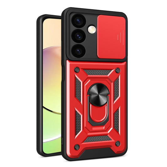 For Samsung Galaxy S24 5G Sliding Camera Cover Design TPU+PC Phone Case(Red) - Galaxy S24 5G Cases by PMC Jewellery | Online Shopping South Africa | PMC Jewellery