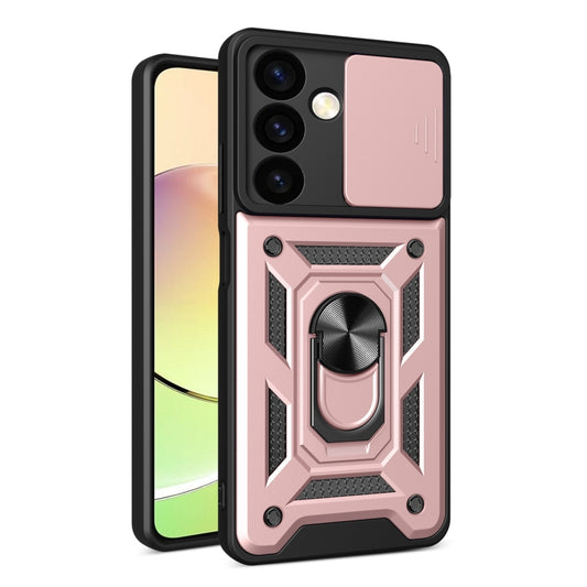 For Samsung Galaxy S24 5G Sliding Camera Cover Design TPU+PC Phone Case(Rose Gold) - Galaxy S24 5G Cases by PMC Jewellery | Online Shopping South Africa | PMC Jewellery