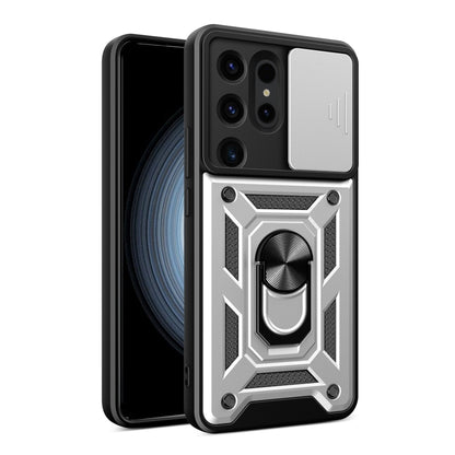 For Samsung Galaxy S24 Ultra 5G Sliding Camera Cover Design TPU+PC Phone Case(Silver) - Galaxy S24 Ultra 5G Cases by PMC Jewellery | Online Shopping South Africa | PMC Jewellery