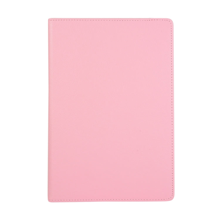 For Samsung Galaxy Tab S9 Ultra 360 Degrees Rotation Holder Litchi Texture Leather Tablet Case(Pink) - Galaxy Tab S9 Ultra Cases by PMC Jewellery | Online Shopping South Africa | PMC Jewellery | Buy Now Pay Later Mobicred