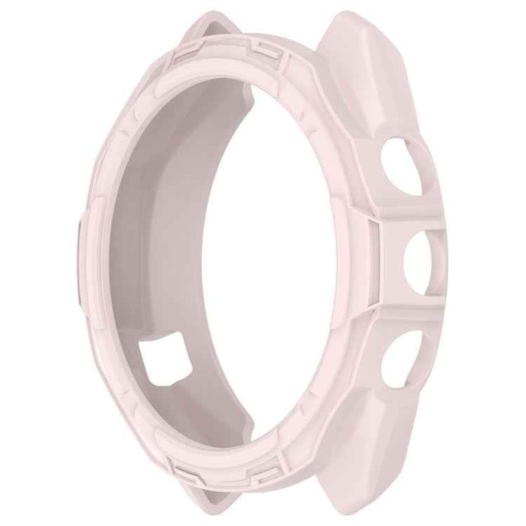 For Garmin Approach S70 42mm Armor Hollow Watch Protective Case(Light Pink) - Watch Cases by PMC Jewellery | Online Shopping South Africa | PMC Jewellery