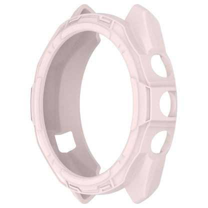 For Garmin Approach S70 42mm Armor Hollow Watch Protective Case(Light Pink) - Watch Cases by PMC Jewellery | Online Shopping South Africa | PMC Jewellery