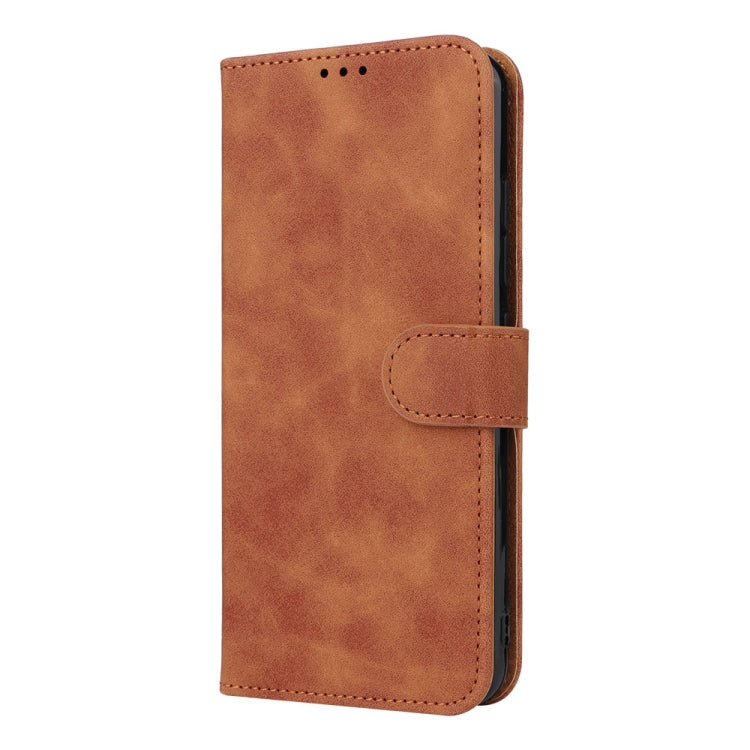 For Doogee X98 / X98 Pro Skin Feel Magnetic Flip Leather Phone Case(Brown) - More Brand by PMC Jewellery | Online Shopping South Africa | PMC Jewellery | Buy Now Pay Later Mobicred