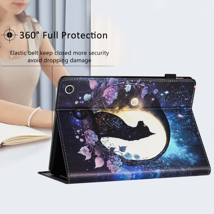 For Amazon Kindle Fire HD 10 2021 Sewing Litchi Texture Smart Leather Tablet Case(Cat) - Amazon by PMC TechLife | Online Shopping South Africa | PMC TechLife | Buy Now Pay Later Mobicred