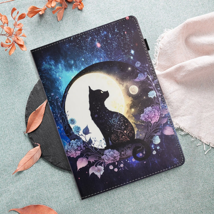 For Amazon Kindle Fire HD 10 2021 Sewing Litchi Texture Smart Leather Tablet Case(Cat) - Amazon by PMC TechLife | Online Shopping South Africa | PMC TechLife | Buy Now Pay Later Mobicred