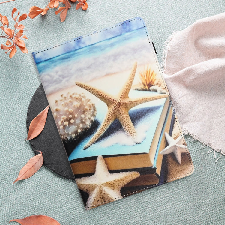 For Amazon Kindle Fire Max 11 2023 Sewing Litchi Texture Smart Leather Tablet Case(Starfish) - Amazon by PMC TechLife | Online Shopping South Africa | PMC TechLife | Buy Now Pay Later Mobicred