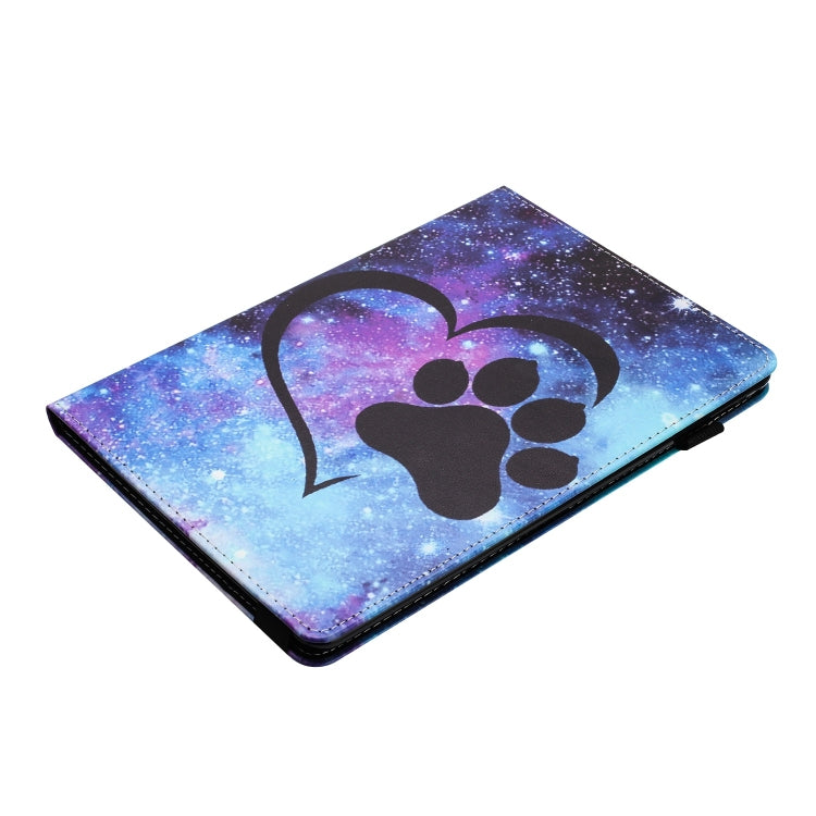 For Lenovo Tab M10 Sewing Litchi Texture Smart Leather Tablet Case(Footprint) - Lenovo by PMC TechLife | Online Shopping South Africa | PMC TechLife | Buy Now Pay Later Mobicred