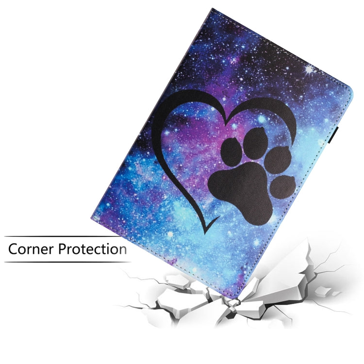 For Lenovo Tab M10 Sewing Litchi Texture Smart Leather Tablet Case(Footprint) - Lenovo by PMC TechLife | Online Shopping South Africa | PMC TechLife | Buy Now Pay Later Mobicred