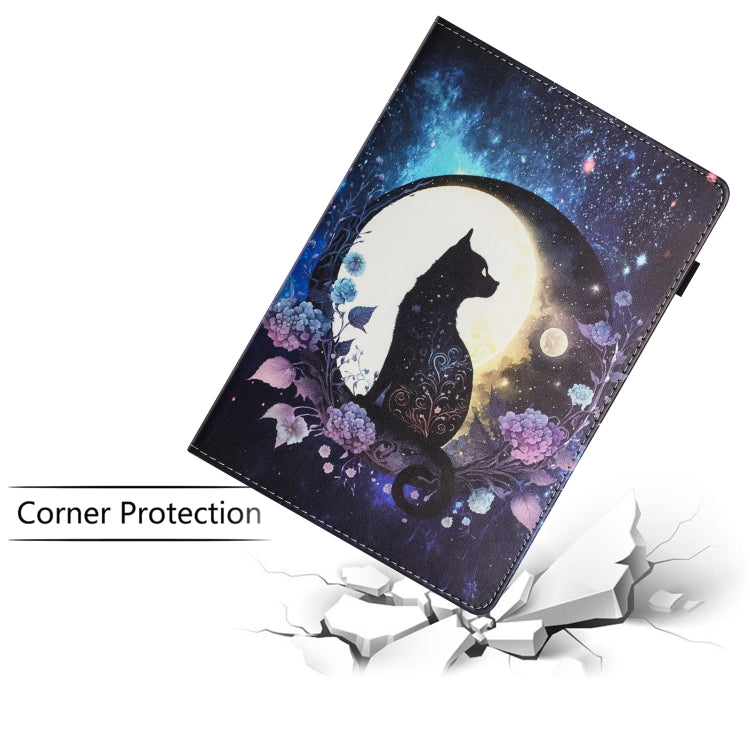 For Lenovo M10 Plus Sewing Litchi Texture Smart Leather Tablet Case(Cat) - Lenovo by PMC TechLife | Online Shopping South Africa | PMC TechLife | Buy Now Pay Later Mobicred